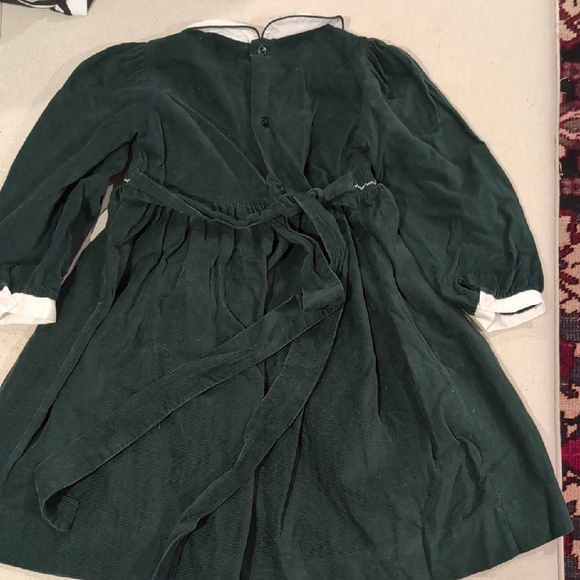 Forest 💚 Smocked Dress with Santa Embroidery - Picture 3 of 3